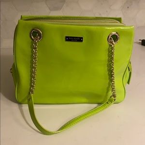 Kate Spade Lime Green Patent Leather tote